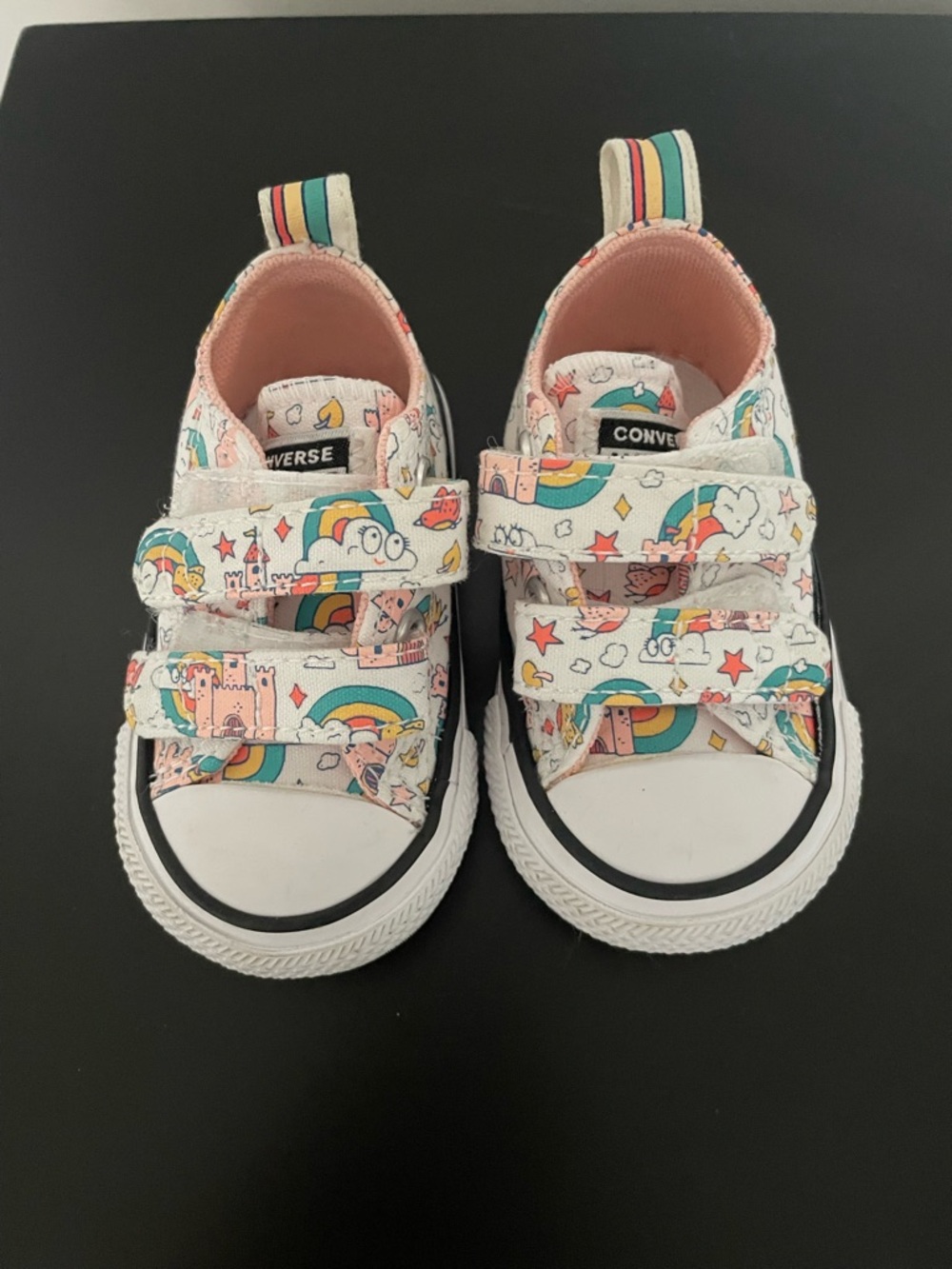 Converse Toddler Rainbow Castle Velcro Sneakers